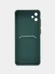 Тёмно-зелёный чехол для Samsung Galaxy A05 (Самсунг Гэлекси А05), силиконовый, матовый