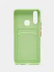 Зеленый чехол для Vivo Y11/Y12/Y15/Y17, с отсеком для карт