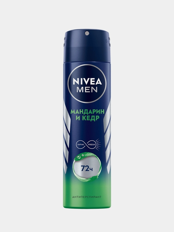Дезодорант-антиперспирант спрей мужской NIVEA MEN Мандарин и кедр, 150 мл