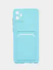 Голубой чехол для Samsung Galaxy A05 (Самсунг Гэлекси А05), силиконовый, матовый