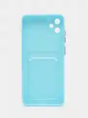 Голубой чехол для Samsung Galaxy A05 (Самсунг Гэлекси А05), силиконовый, матовый
