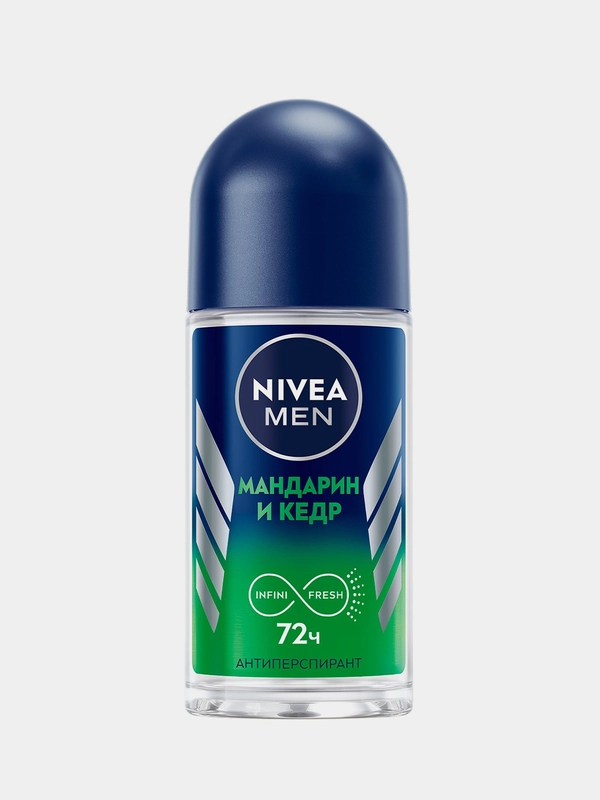 Дезодорант-антиперспирант шариковый мужской NIVEA MEN Мандарин и кедр, 50 мл