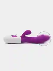 Фиолетовый вибратор со стимуляцией клитора и точки G
