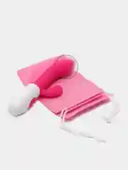 Розовый вибратор со стимуляцией клитора и точки G