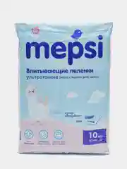 Пеленки детские ультратонкие с абсорбентом Mepsi 60*90, 10 штук в упаковке, 0540