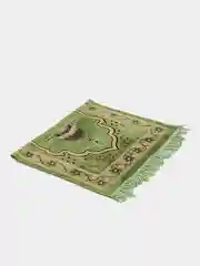 Зеленый плотный мягкий турецкий коврик для намаза намазлык / намазник / мусульманский