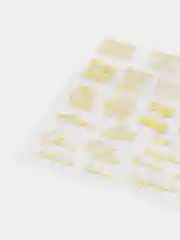 Индиго наклейки-слайдеры для дизайна ногтей и маникюра, трёхмерные 3D