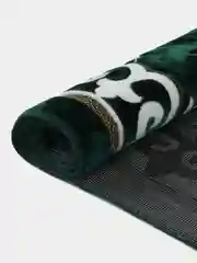 Зеленый плотный мягкий турецкий коврик для намаза намазлык / намазник / мусульманский