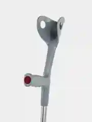 Серебряный костыль с опорой под локоть без УПС