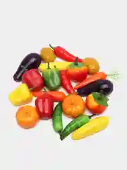 Овощи искусственные, муляжи для рукоделия и поделок, набор микс 20 штук, размер 4-6 см