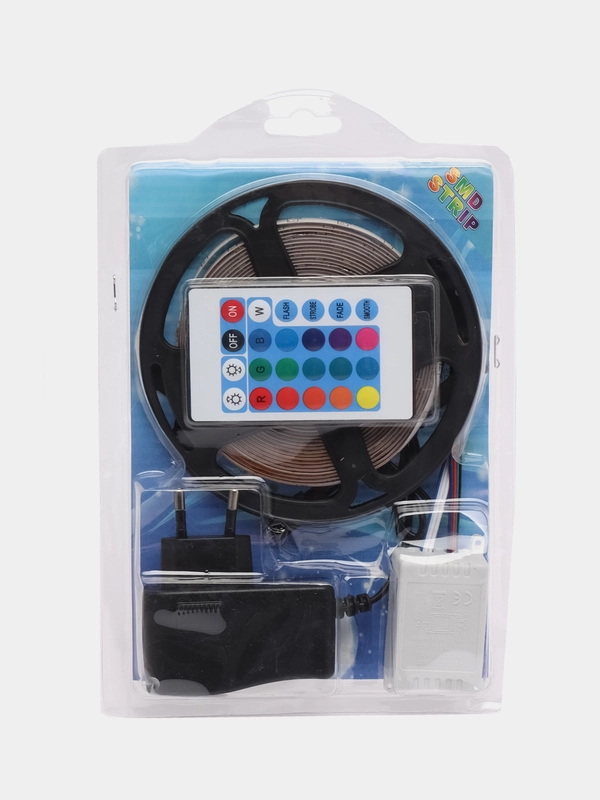 Светодиодная лента с пультом управления, 5 метров RGB LED