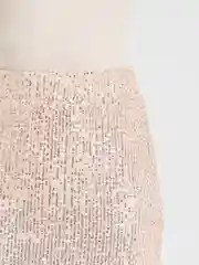 Конфетный юбка женская, с пайетками, макси, длинная, вечерняя блестящая