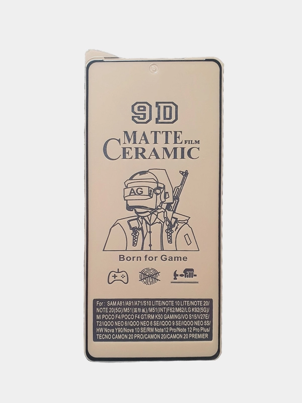 Гибкое керамическое защитное стекло CERAMICS матовое для Redmi Note 12 Pro/ IQOO Neo 6/9se