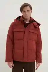 Красный куртка мужская Finn Flare утепленная