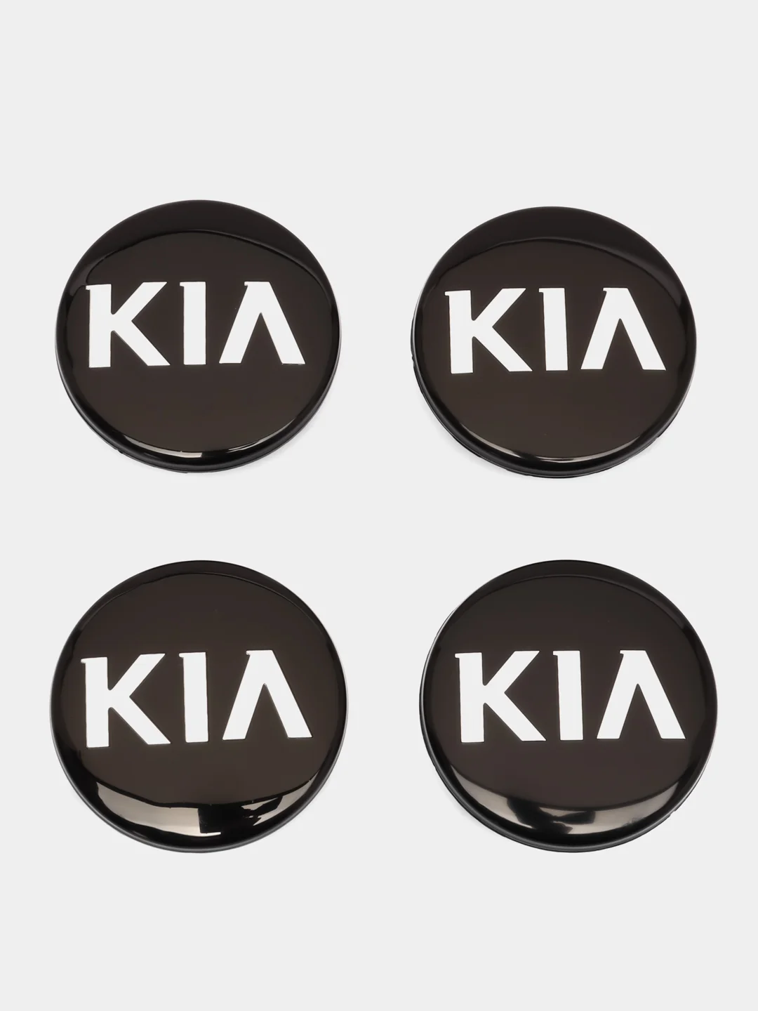 Колпачки заглушки, комлпект 4 шт, на литые диски Киа Kia, ступичные колпачки для Kia, 58 мм