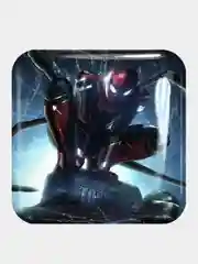 Голубой 3d стикеры (наклейки) на телефон Marvel Мстители