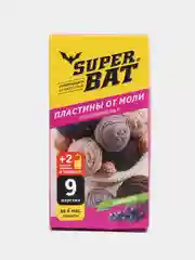 Пластины от моли SUPER BAT 9 пластин  (антимоль, запах лаванды)