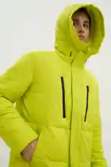 Желтый пальто мужское Finn Flare утепленное