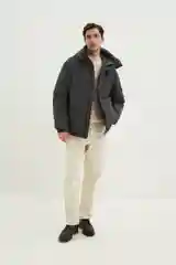 Угольный куртка мужская Finn Flare утепленная