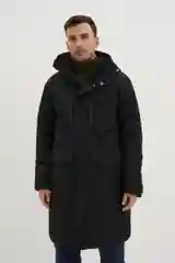 Черный пальто мужское Finn Flare утепленное