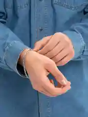 Серебряный браслет мужской Бисмарк