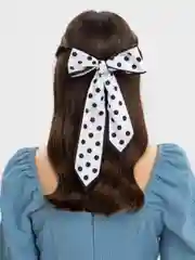 Белый лента для волос