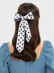 Белый лента для волос