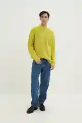 Лимонный джемпер мужской Finn Flare теплый
