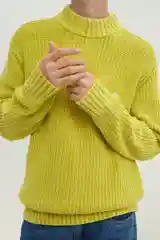Лимонный джемпер мужской Finn Flare теплый