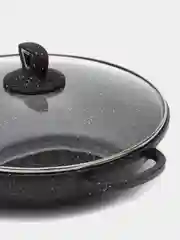 Черный кастрюля литая, алюминий, 4,5 л, 32 см