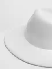 Белый женская шляпа