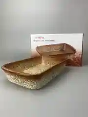 Форма для запекания JEWEL "Мрамор", 30 см, коричневая, керамика