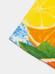 Светло-оранжевый полотенца кухонные для рук и лица, набор полотенец 3 штуки, 37 х 75 см