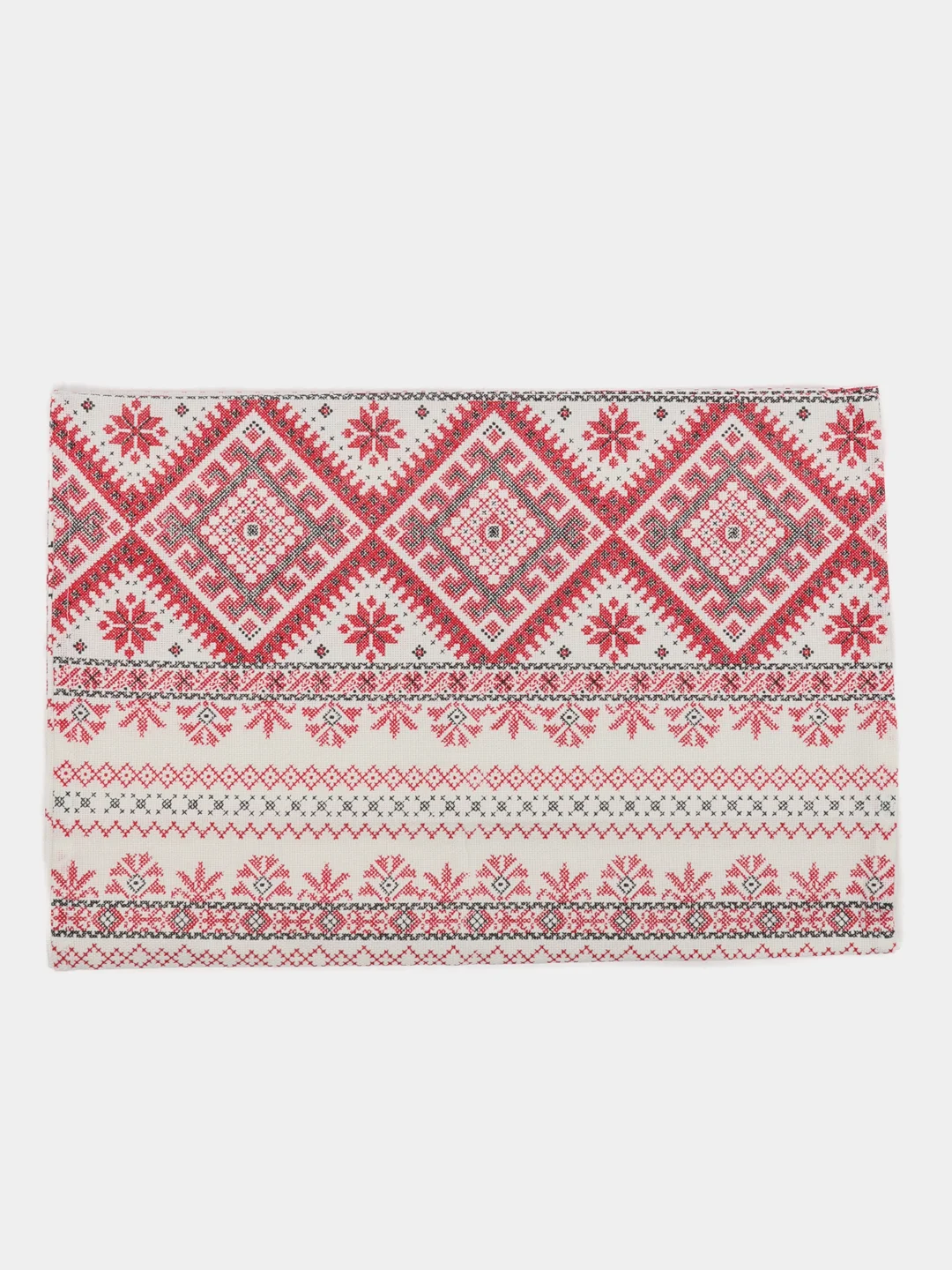 Бордовый кухонное полотенце из рогожки 3 шт, 40х75 см, 100% хлопок, на День Рождения