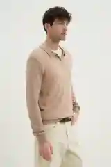 Бежевый джемпер мужской Finn Flare теплый