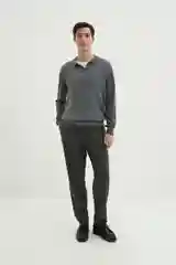 Серый джемпер мужской Finn Flare теплый