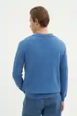 Синий джемпер мужской Finn Flare теплый