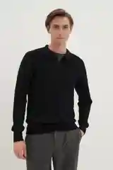 Черный джемпер мужской Finn Flare теплый