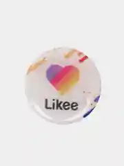 Белый держатель-подставка для телефона Попсокет Likee/ Tik Tok