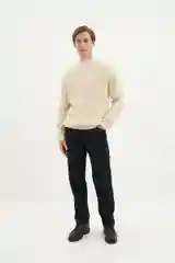 Молочный джемпер мужской Finn Flare теплый