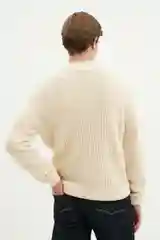 Молочный джемпер мужской Finn Flare теплый