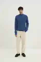 Синий джемпер мужской Finn Flare теплый