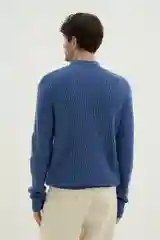 Синий джемпер мужской Finn Flare теплый