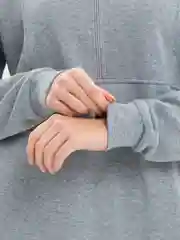 Серый металлик костюм женский, трехнитка, на флисе, без капюшона