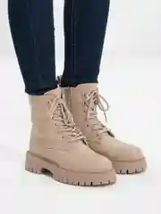 Бежевый женские ботинки, зимние