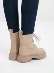 Бежевый женские ботинки, зимние
