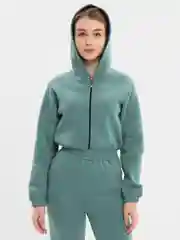 Мятный женский утепленный комбинезон
