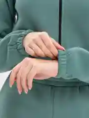 Мятный женский утепленный комбинезон