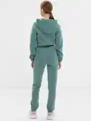 Мятный женский утепленный комбинезон