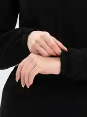Синий меланж женский утепленный комбинезон